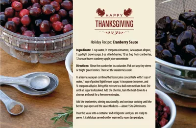 Thanksgiving Cranberry Sauce