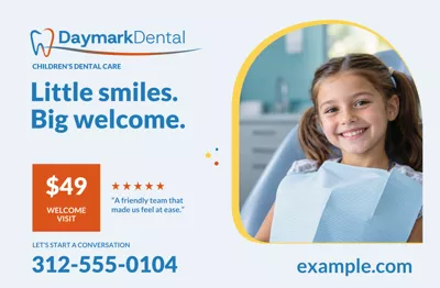 Pediatric Dentistry postcard front