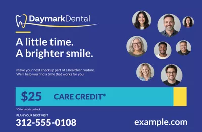 Patient Recall postcard front
