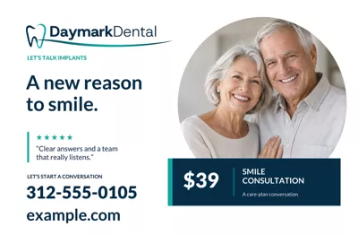 Dental Implants postcard front